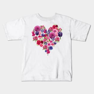 Flower heart Kids T-Shirt